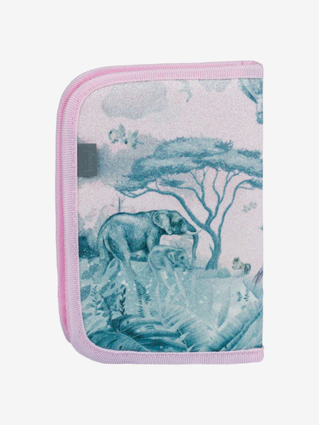 BAAGL  Rosa Schulmäppchen einstöckig Baagl Safari
