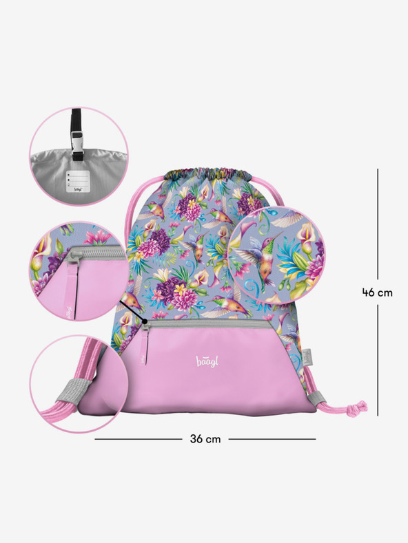 BAAGL  Lila Tasche mit Tasche Baagl Kolibri