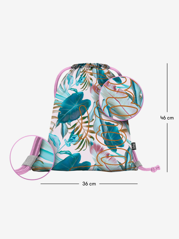 BAAGL  Lila Tasche Baagl Skate Leafs