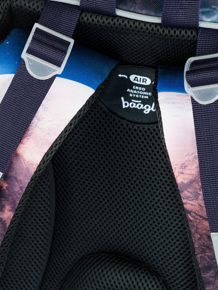 BAAGL  Blaues Schulset - Aktentasche, Federmappe, Tasche Baagl Shelly Space Shuttle