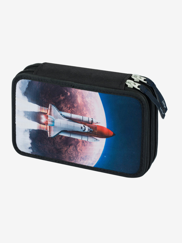 BAAGL  Blaues Schulset - Aktentasche, Federmappe, Tasche Baagl Shelly Space Shuttle