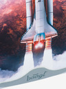 BAAGL  Blaues Schulset - Aktentasche, Federmappe, Tasche Baagl Shelly Space Shuttle