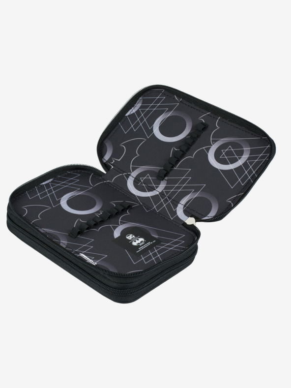 BAAGL  Schwarzes Schulset - Aktentasche, Federmappe, Tasche Baagl Shelly Batman Dark City