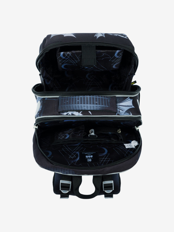 BAAGL  Schwarzes Schulset - Aktentasche, Federmappe, Tasche Baagl Shelly Batman Dark City