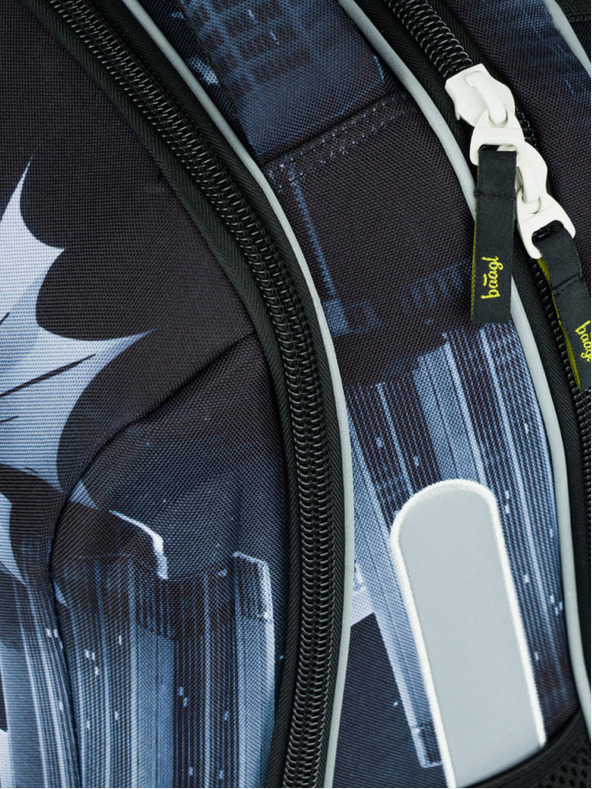 BAAGL  Schwarzes Schulset - Aktentasche, Federmappe, Tasche Baagl Shelly Batman Dark City