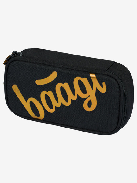 BAAGL  Schwarzes Schulmäppchen Baagl Metallic Bronze