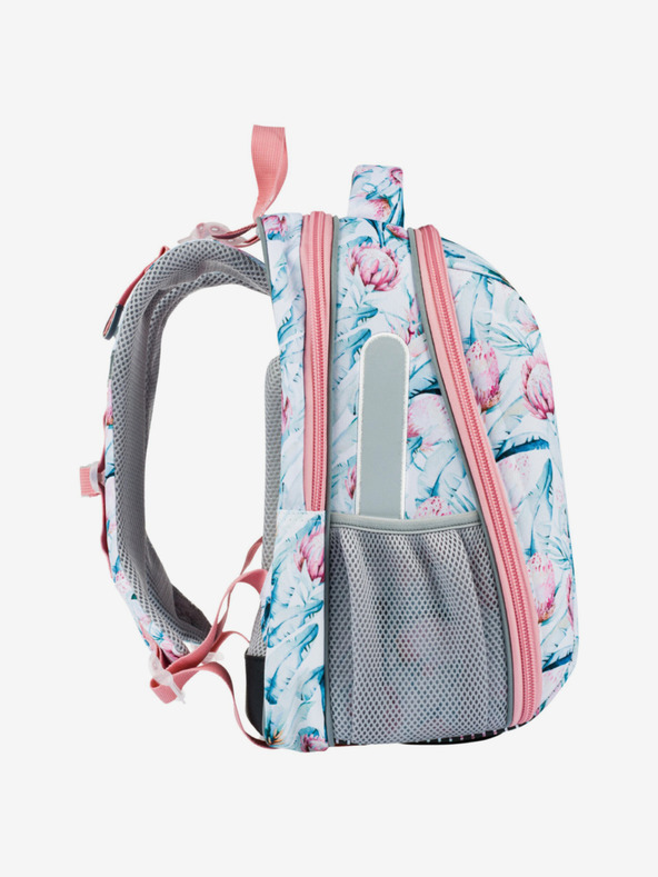 BAAGL  Weißes Schulset - Aktentasche, Federmäppchen, Tasche Baagl Shelly Raccoon