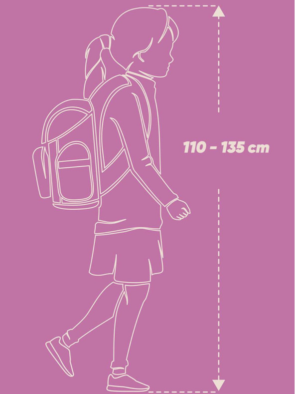 BAAGL  Weißes Schulset - Aktentasche, Federmäppchen, Tasche Baagl Shelly Raccoon