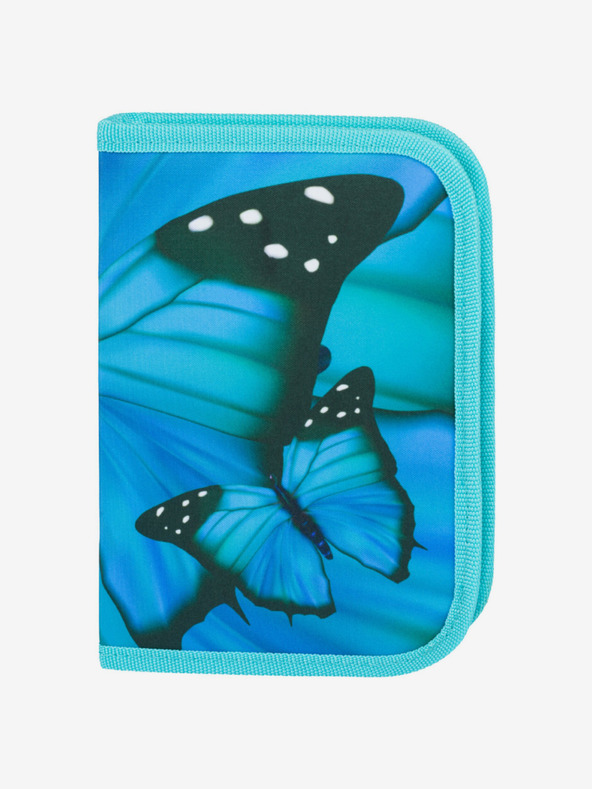 BAAGL  Blaues Schulset Ergo - Aktentasche, Federmäppchen, Tasche Baagl Butterfly