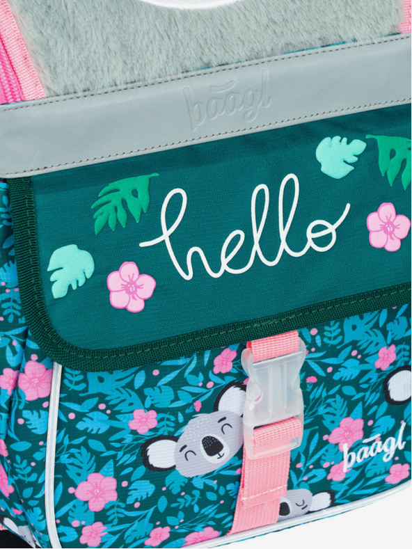 BAAGL  Grünes Zippy-Schulset - Aktentasche, Federmäppchen, Tasche Baagl Baby Koala