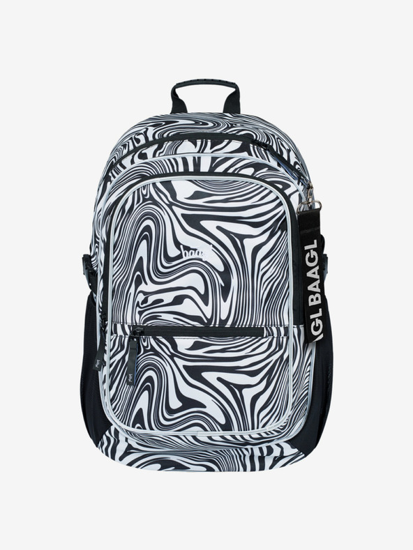 BAAGL  Schwarzes Schulset – Rucksack, Federmäppchen, Baagl Core Mixture Tasche