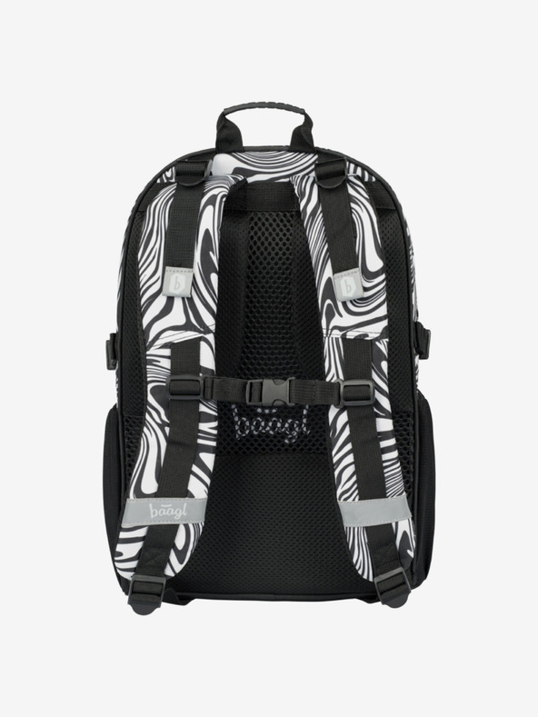 BAAGL  Schwarzes Schulset – Rucksack, Federmäppchen, Baagl Core Mixture Tasche