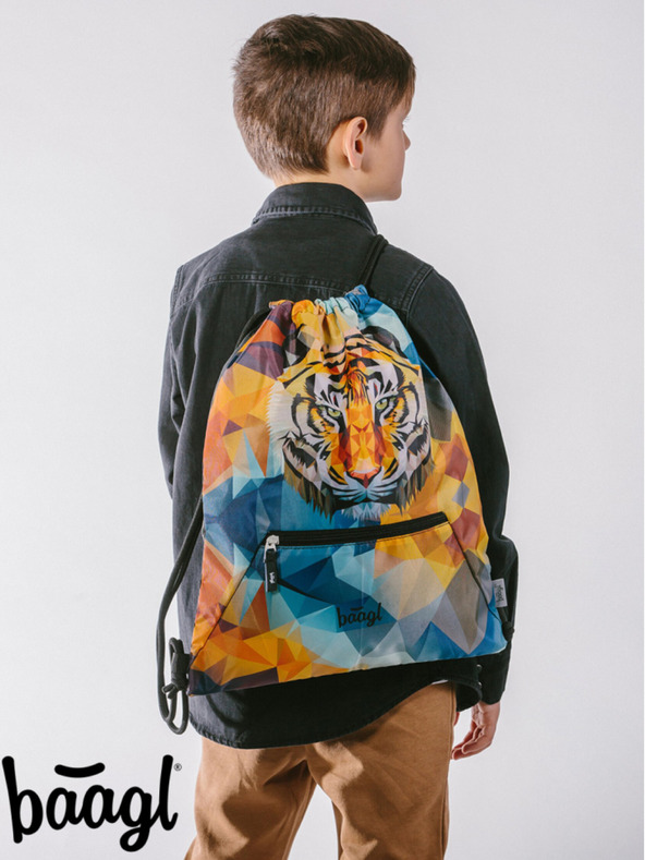 BAAGL  Orange Tasche mit Tasche Baagl Tiger