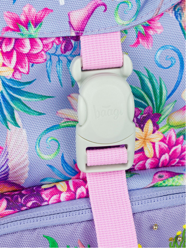 BAAGL  Lila luftiger Baagl-Kolibri-Schulrucksack