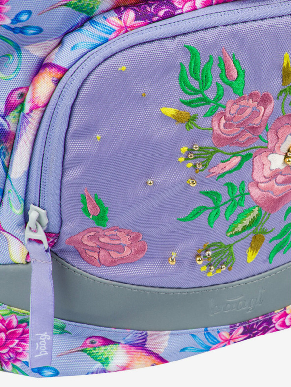 BAAGL  Lila luftiger Baagl-Kolibri-Schulrucksack