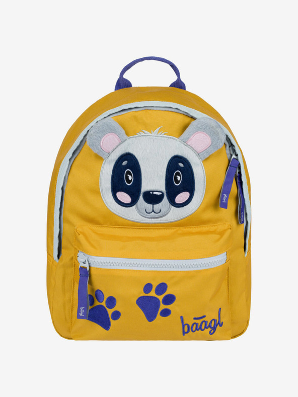 BAAGL  Gelber Vorschulrucksack Baagl Waschbär