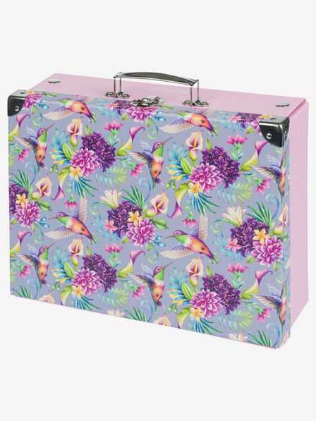 BAAGL  Violette Faltschultasche mit Beschlägen Baagl Hummingbird