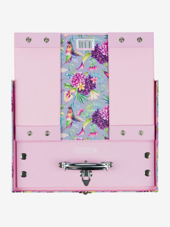 BAAGL  Violette Faltschultasche mit Beschlägen Baagl Hummingbird