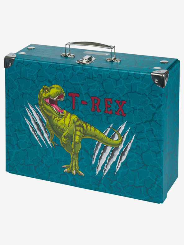 BAAGL  Grüne Faltschultasche mit Beschlägen Baagl T-Rex