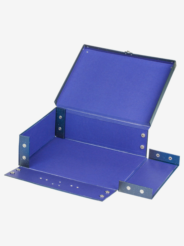 BAAGL  Blaue Faltschultasche mit Beschlägen Baagl Planets