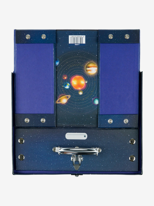 BAAGL  Blaue Faltschultasche mit Beschlägen Baagl Planets