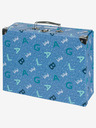 BAAGL  Blaue Faltschultasche mit Beschlägen Baagl Logo