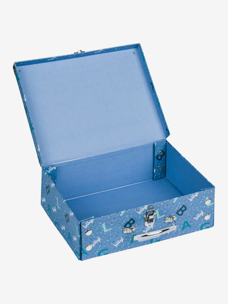 BAAGL  Blaue Faltschultasche mit Beschlägen Baagl Logo