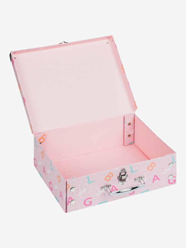 BAAGL  Rosa Schulmappe mit Beschlägen Baagl Logo