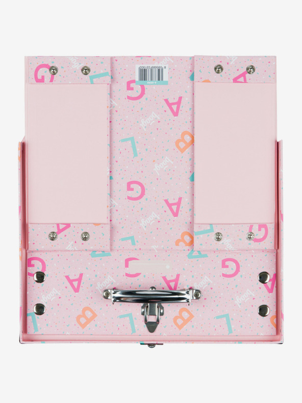 BAAGL  Rosa Schulmappe mit Beschlägen Baagl Logo