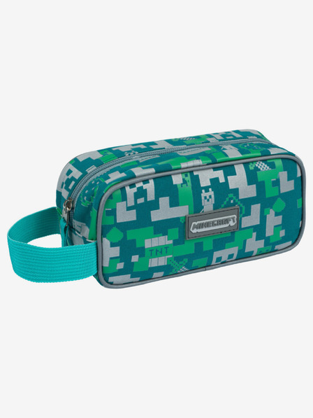 BAAGL  Grünes Mäppchen Baagl Minecraft Silber Creeper