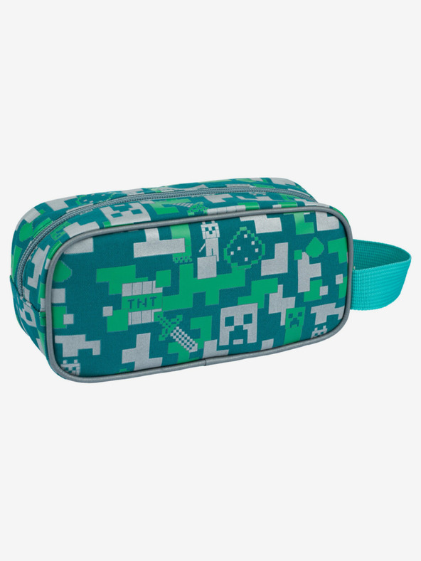BAAGL  Grünes Mäppchen Baagl Minecraft Silber Creeper