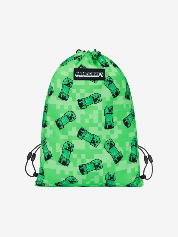 BAAGL  Grünes Schulset - Mäppchen, Tasche Baagl Minecraft 2 Creeper