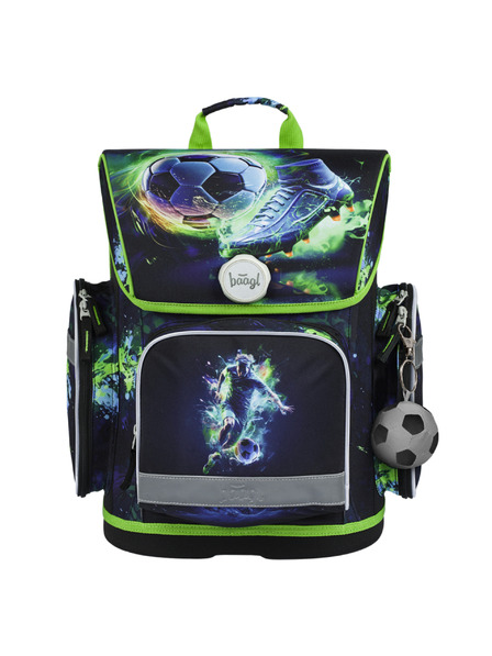 BAAGL  Grüner Schulranzen Ergo Baagl Football Player