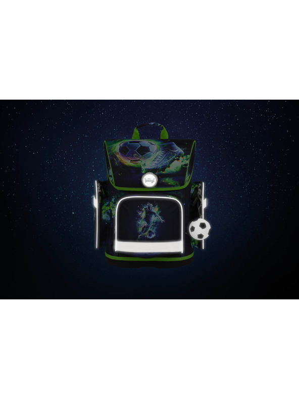 BAAGL  Grüner Schulranzen Ergo Baagl Football Player