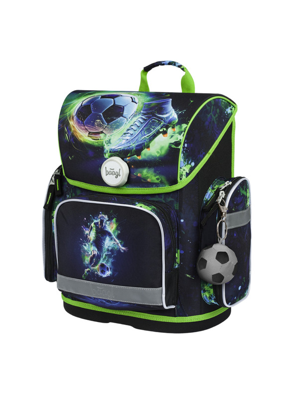 BAAGL  Grüner Schulranzen Ergo Baagl Football Player