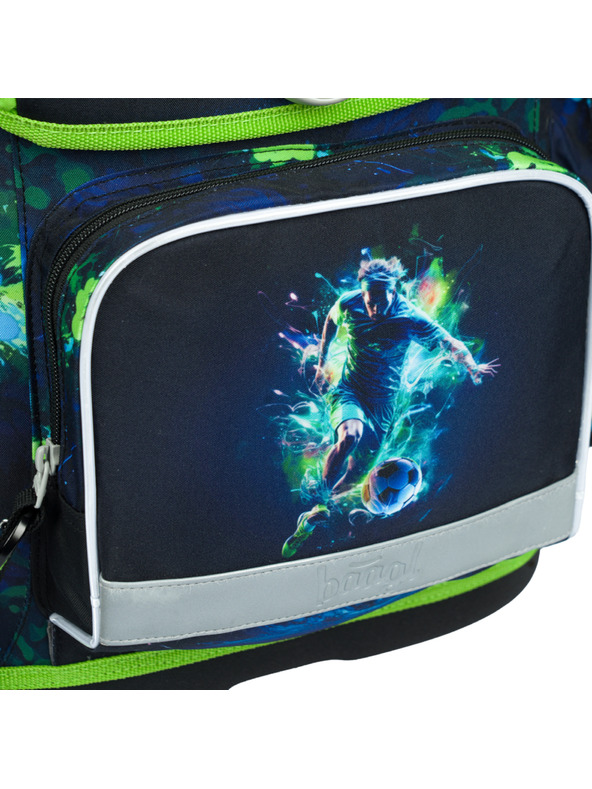 BAAGL  Grüner Schulranzen Ergo Baagl Football Player