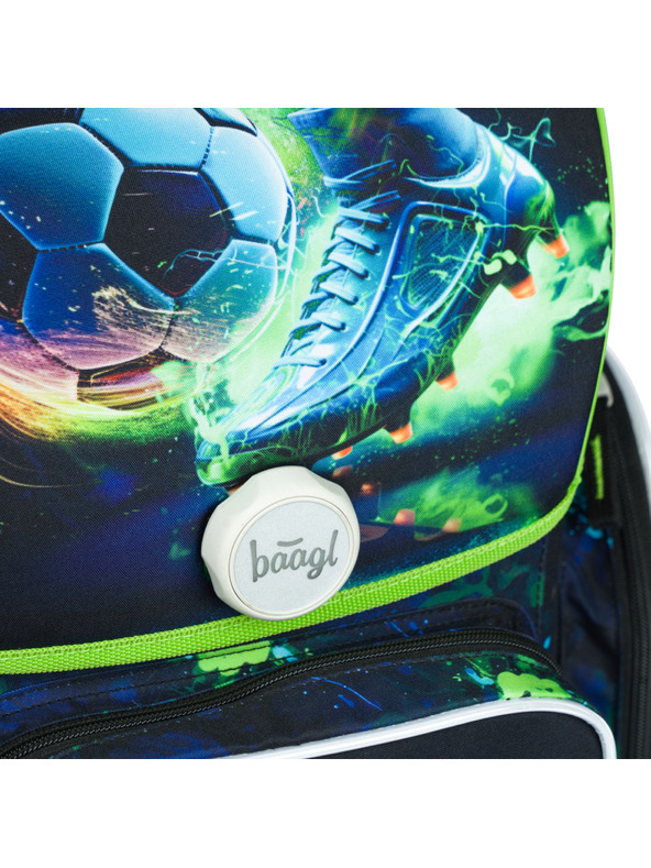 BAAGL  Grüner Schulranzen Ergo Baagl Football Player