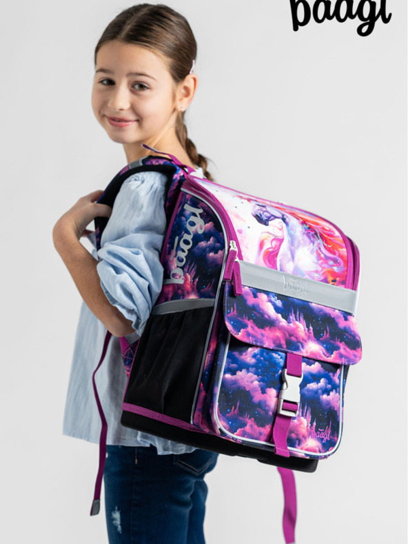 BAAGL  Lila Schulranzen Zippy Baagl Unicorn Kingdom