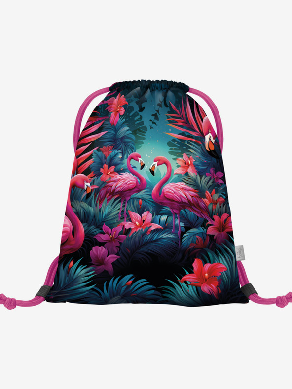 BAAGL  Pinkes Ergo-Schulset - Aktentasche, Federmäppchen, Tasche Baagl Flamingos