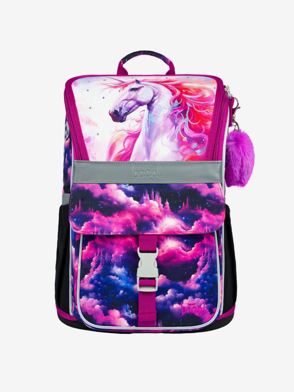 BAAGL  Lila Schulset Zippy – Aktentasche, Federmäppchen, Tasche Baagl Unicorn Kingdom