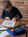 BAAGL  Blaues Schulmäppchen einstöckig Baagl Robots