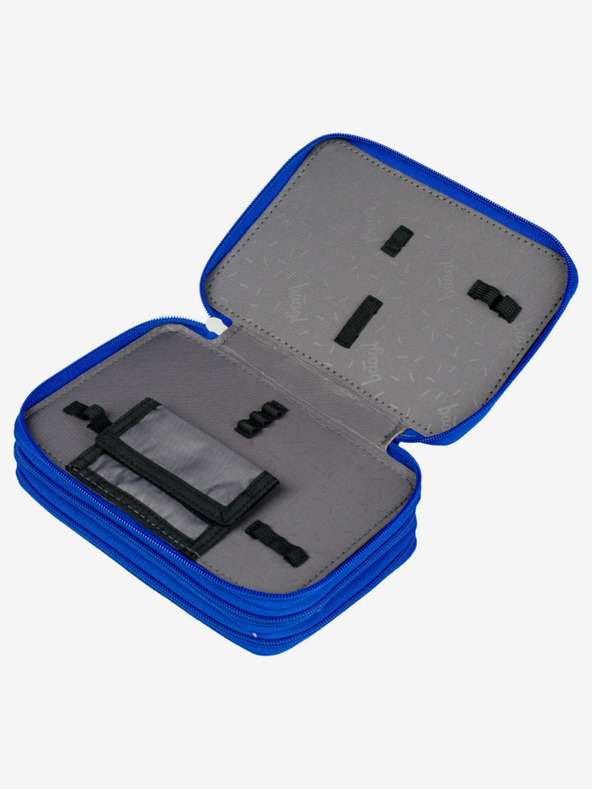 BAAGL  Blaues Schulmäppchen 3-stöckig Baagl Robots