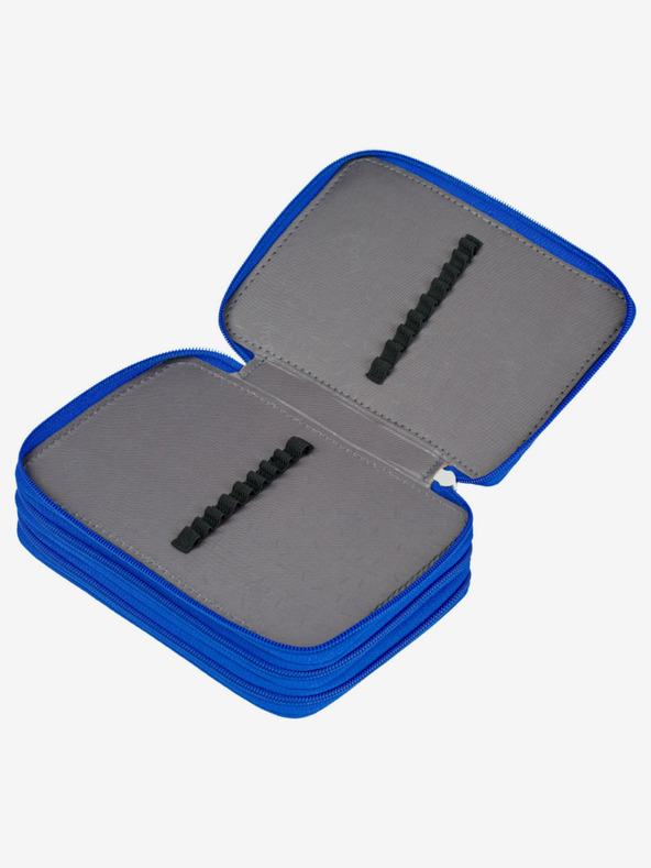 BAAGL  Blaues Schulmäppchen 3-stöckig Baagl Robots