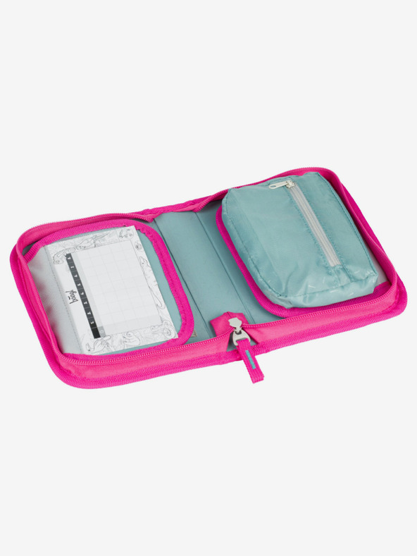 BAAGL  Rosa Schulmäppchen einreihig Baagl Flamingos