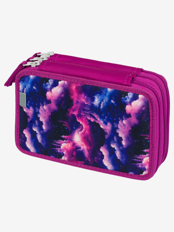 BAAGL  Lila Schulmäppchen dreistöckig Baagl Unicorn Kingdom