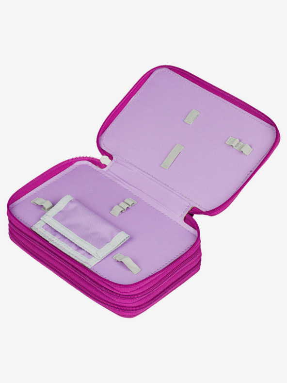 BAAGL  Lila Schulmäppchen dreistöckig Baagl Unicorn Kingdom