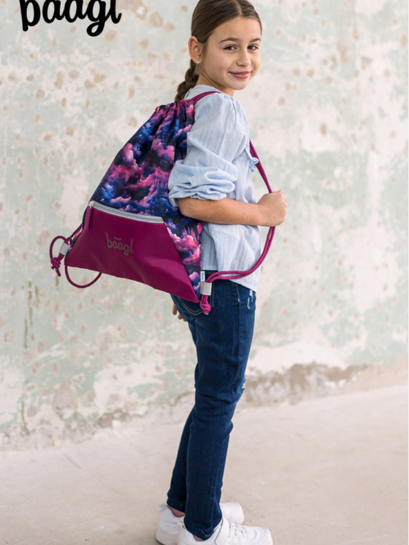 BAAGL  Lila Tasche mit Fach Baagl Unicorn Kingdom