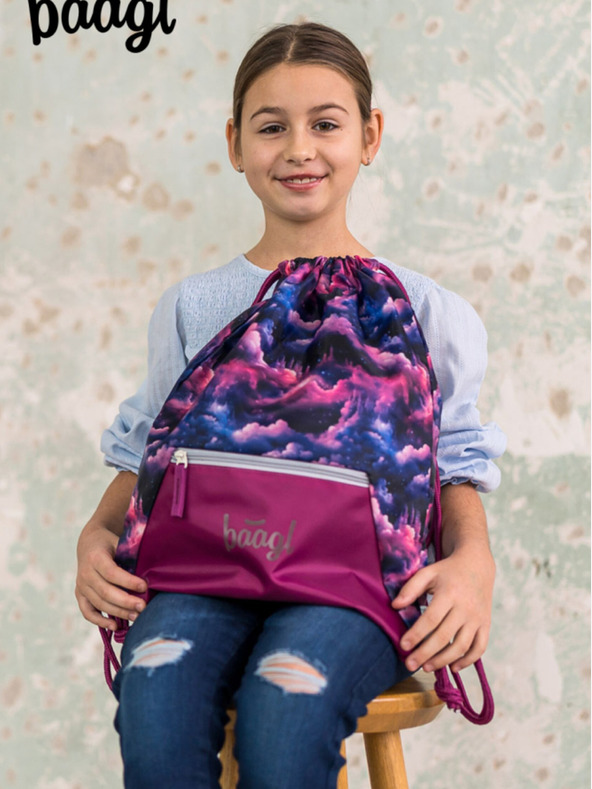 BAAGL  Lila Tasche mit Fach Baagl Unicorn Kingdom