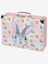 BAAGL  Pinke Faltschultasche mit Beschlägen Baagl Bunny