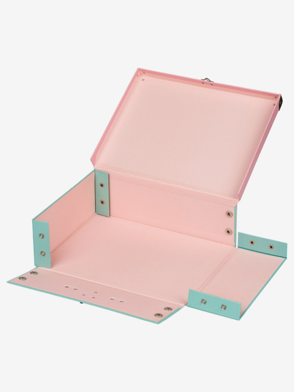 BAAGL  Rosa Schulranzen mit Beschlägen Baagl Rainbow